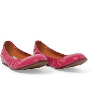 • Lanvin • Womens patent leather ballerina shoes Red 7 Slip on